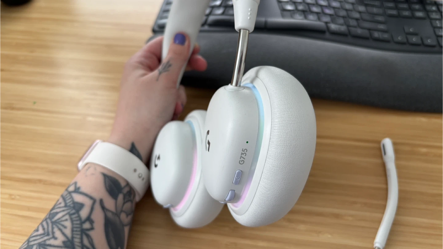 Logitech G735 Wireless Gaming Headset - White - photo 5