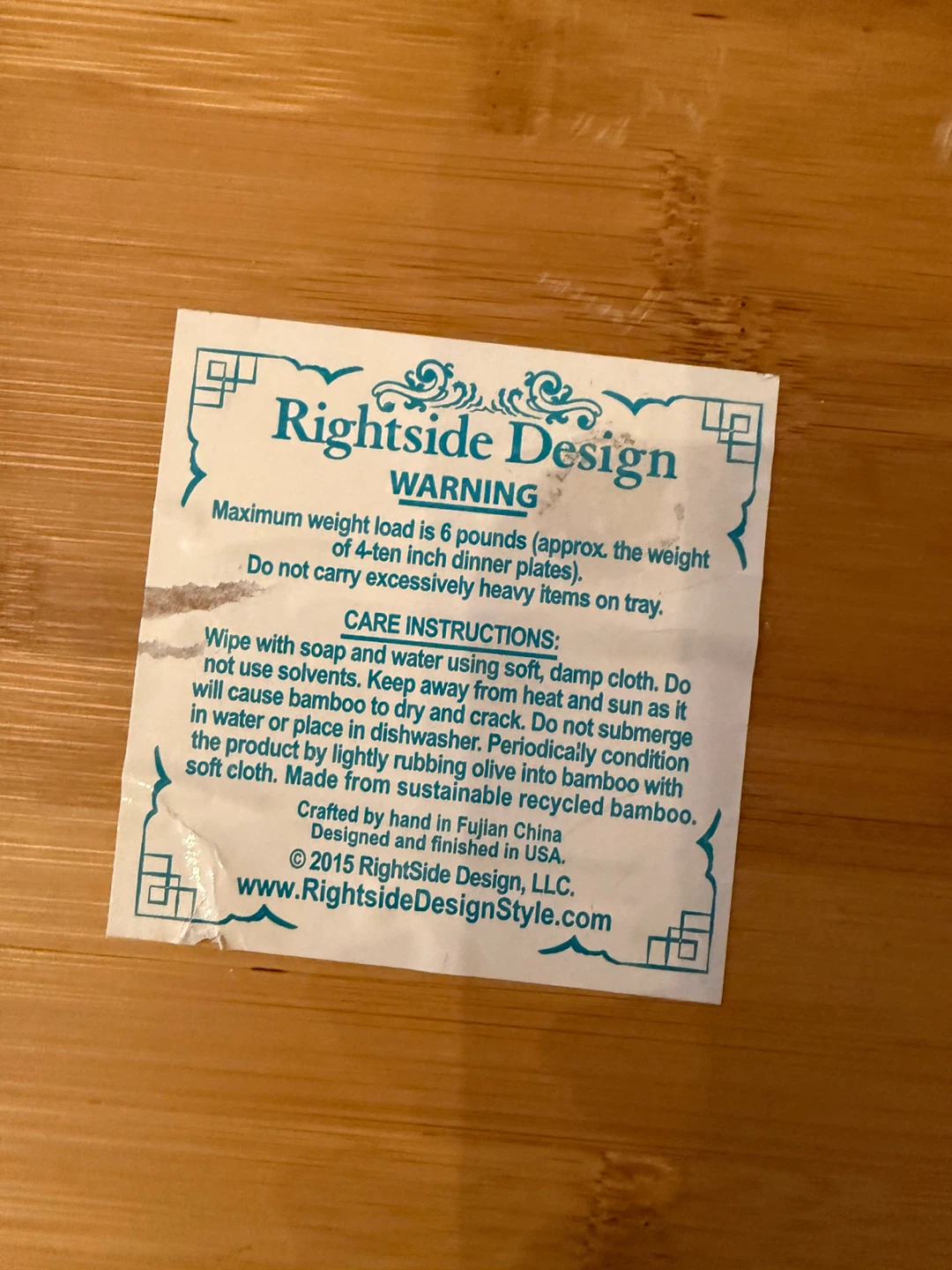 Rightside Design Serving Tray - photo 2