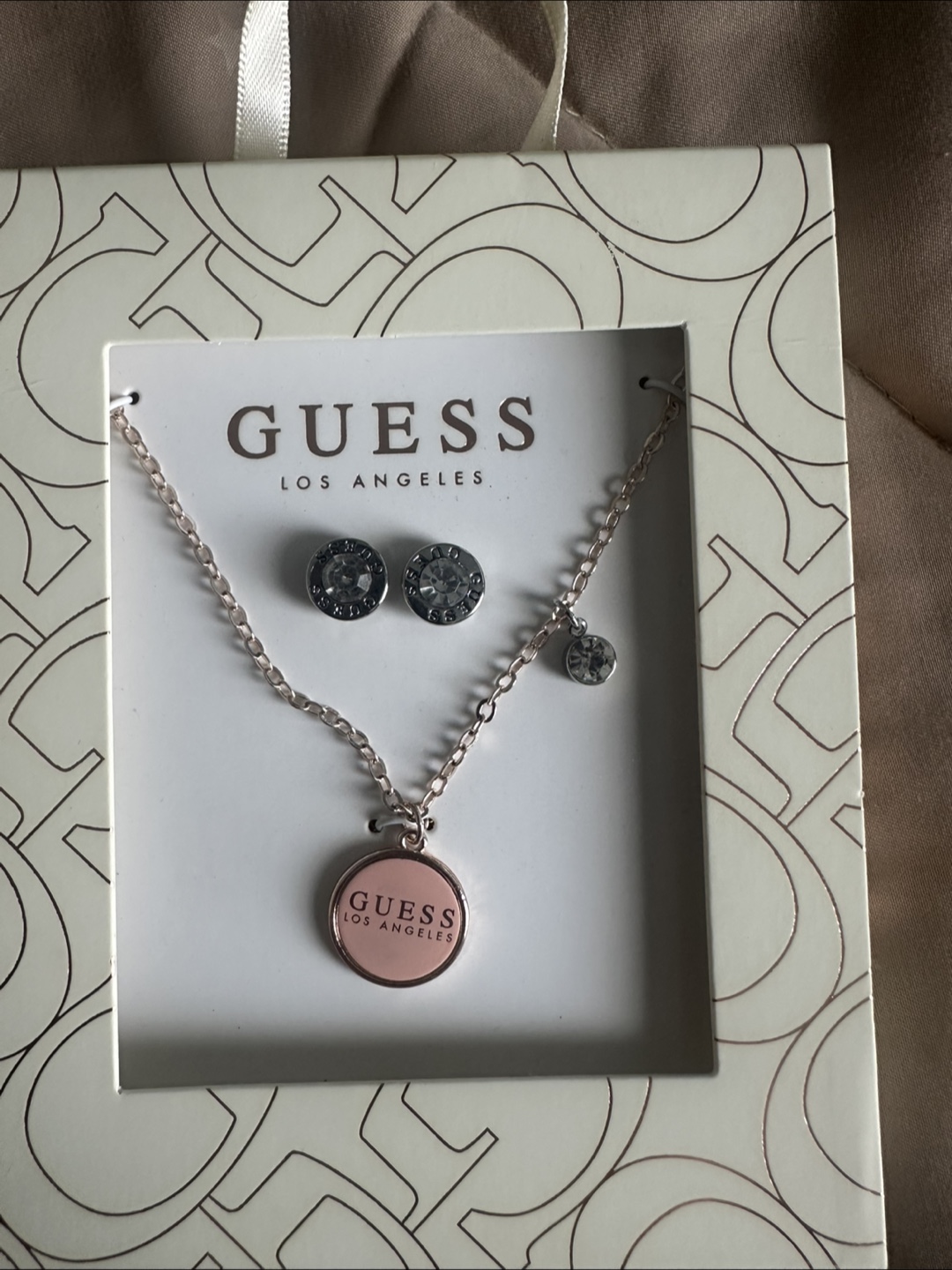 Guess Necklace and Earring Set