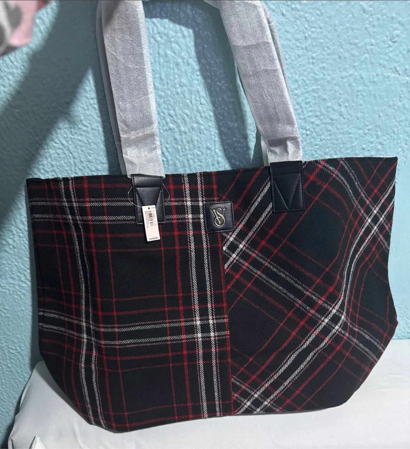 Victoria's Secret Plaid Tote Bag - photo 3