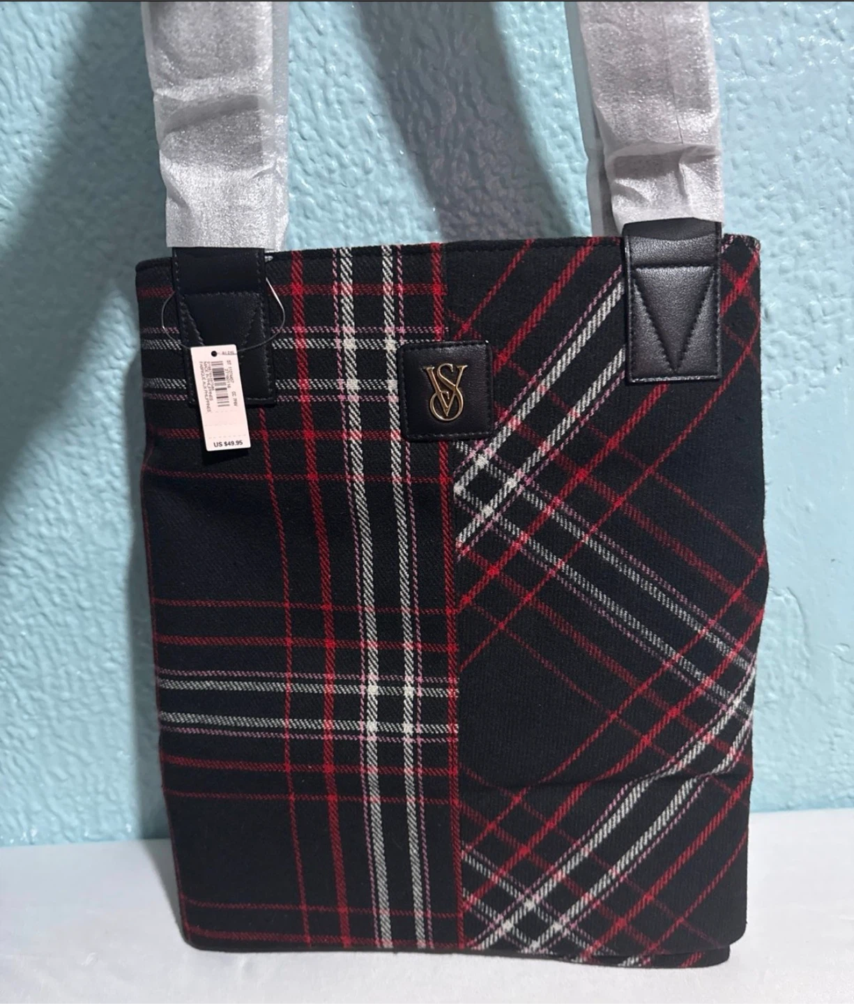 Victoria's Secret Plaid Tote Bag
