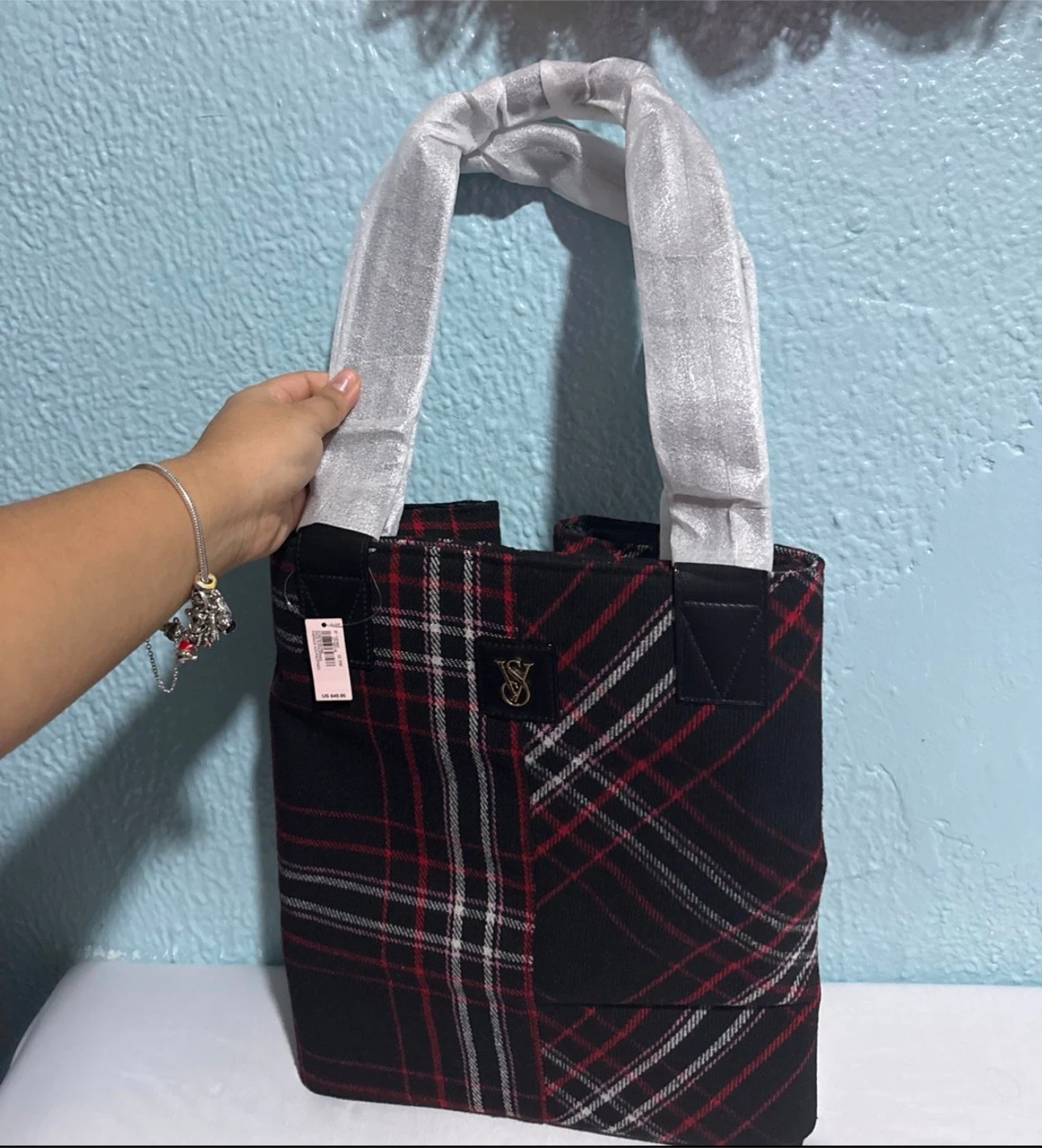 Victoria's Secret Plaid Tote Bag - photo 2