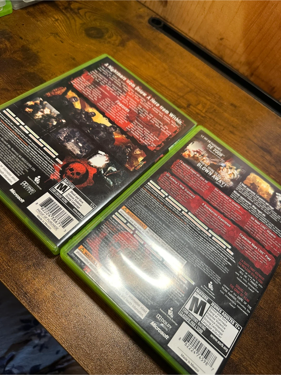 Gears of War 1 & 2 Xbox 360 Games - photo 2