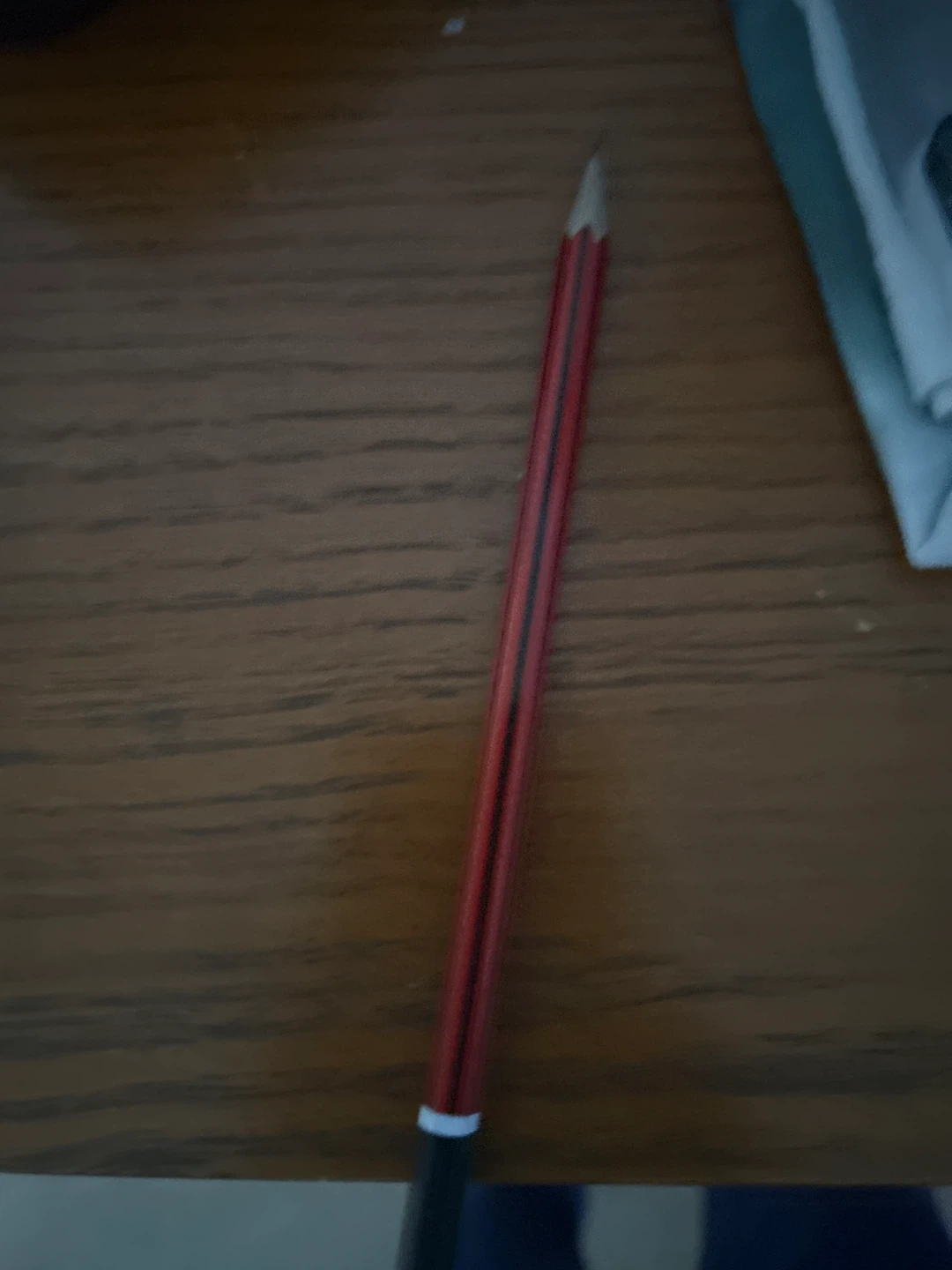 Red Pencil with Black Stripe