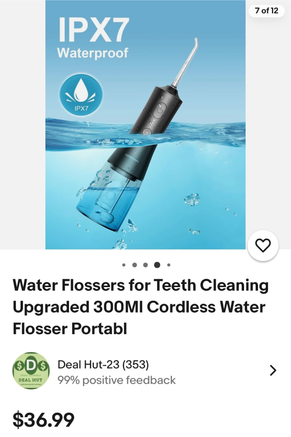 OPERAN Cordless Water Flosser for Teeth Cleaning - 300ml - photo 3