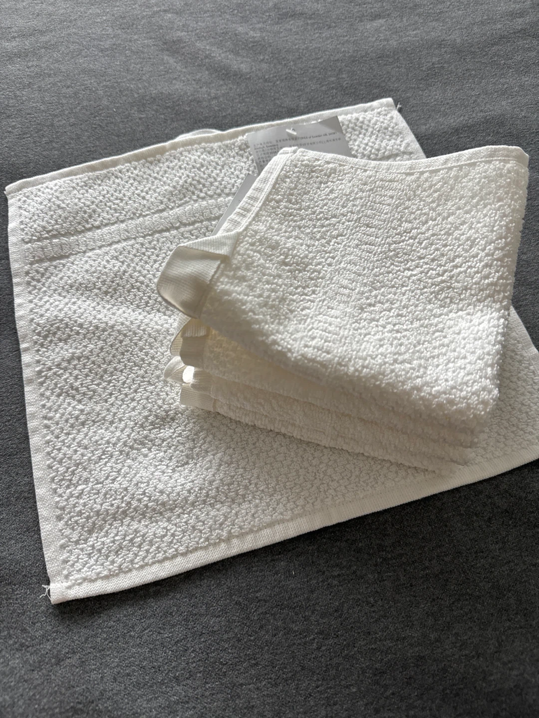 IKEA White cotton hand towel (set of 5) - photo 2