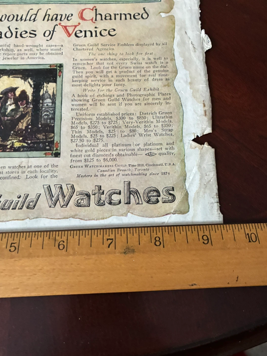 1920s art deco Gruen Guild Watches Ad watch jewelry vintage - photo 5