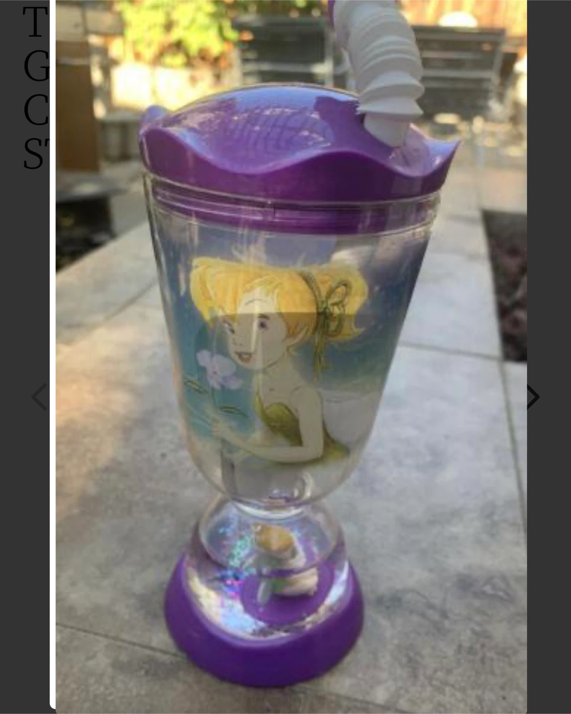 WANTED ISO Disney store snowglobe straw cups - photo 2
