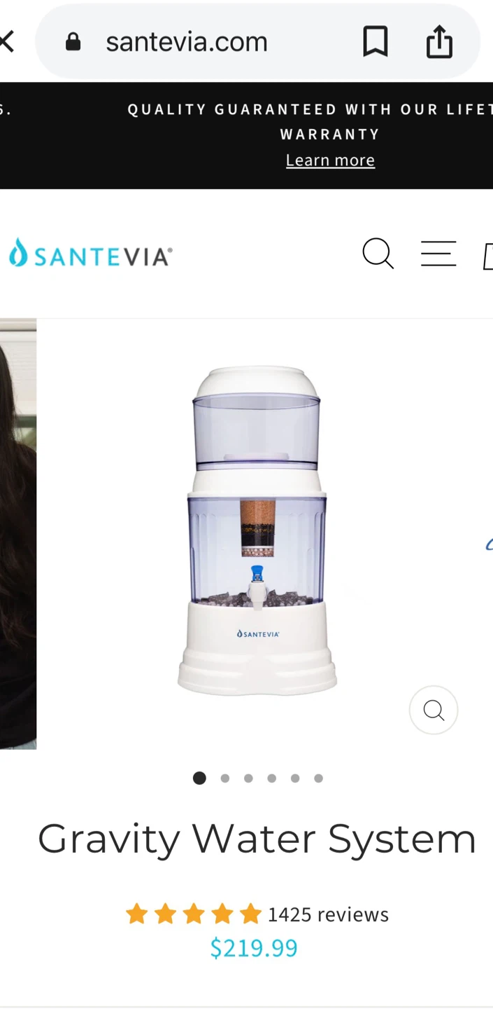 Santevia Gravity Water System - photo 2