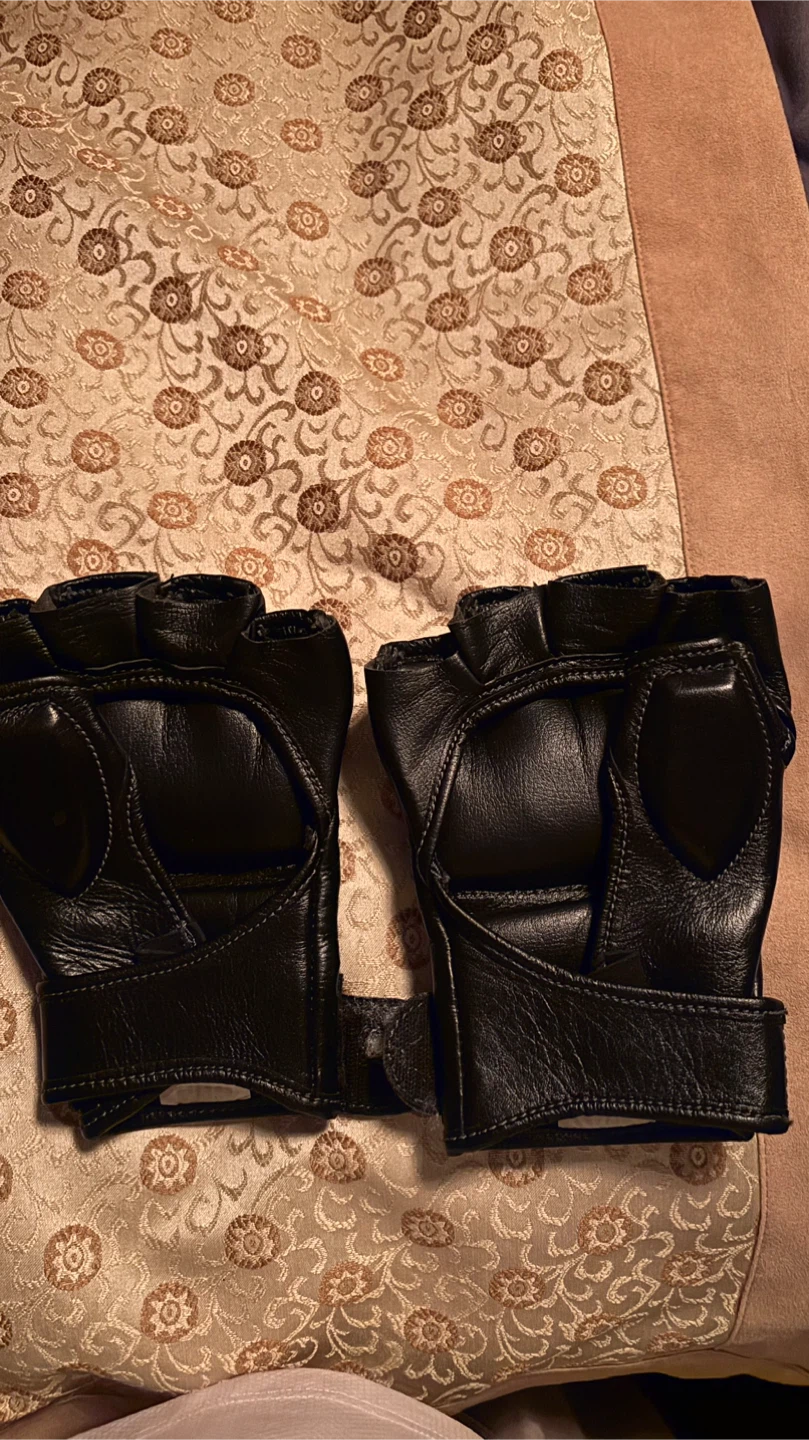 Winning "SHOOTO" Black Leather Training Gloves - photo 2