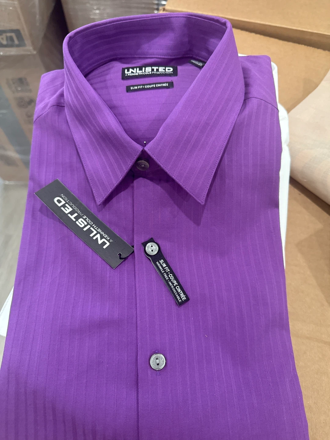 Van Heusen Men's Wrinkle Free Stain Shield Dress Shirt - photo 3