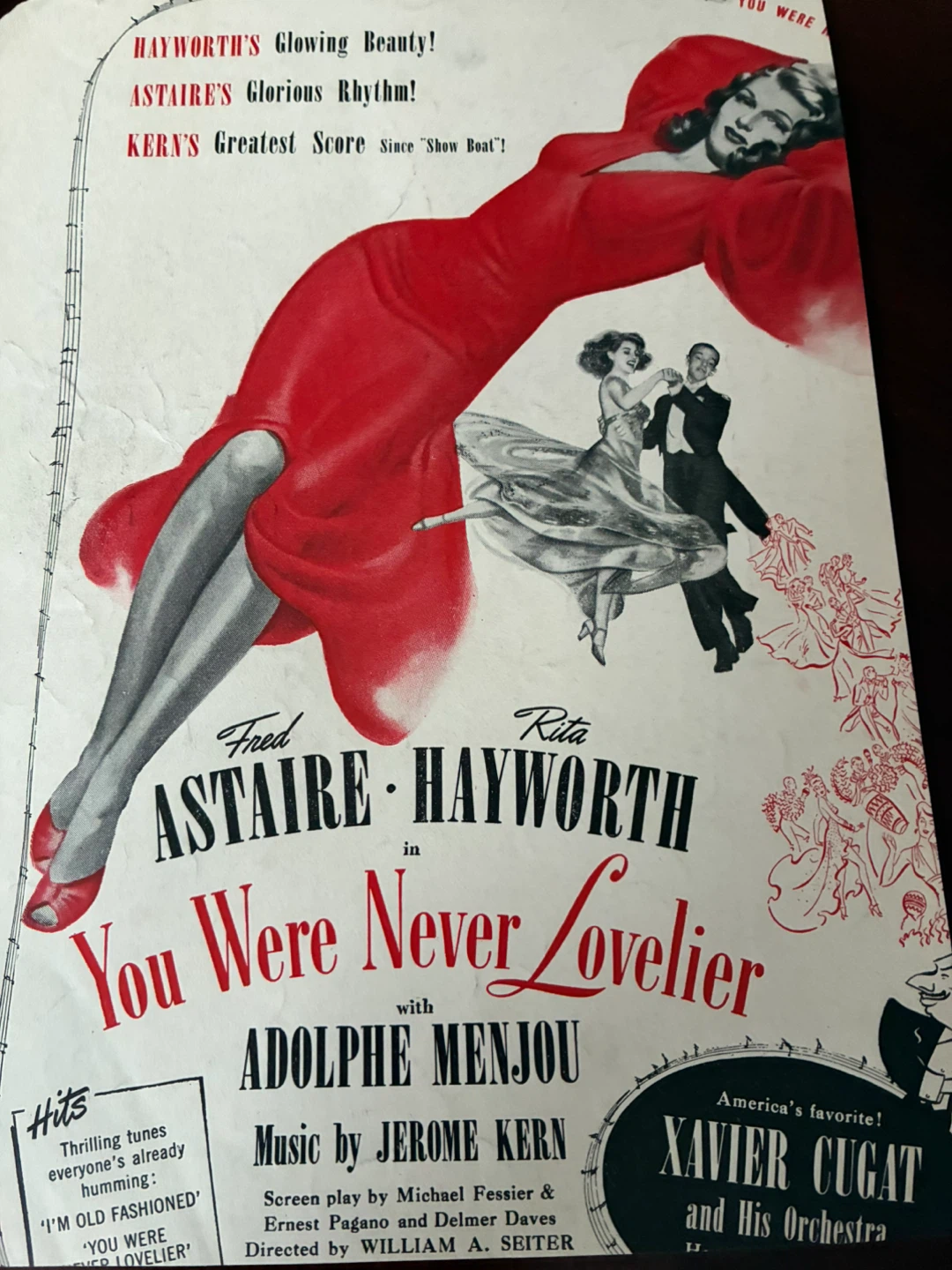 1942 Fred Astaire Rita Hayworth You Were Never Lovelier vintage - photo 3