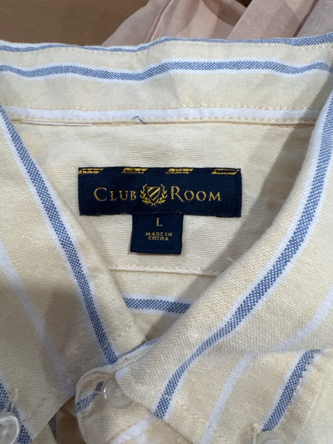 Club Room Men's Striped Button-Down Shirt - Large - photo 3
