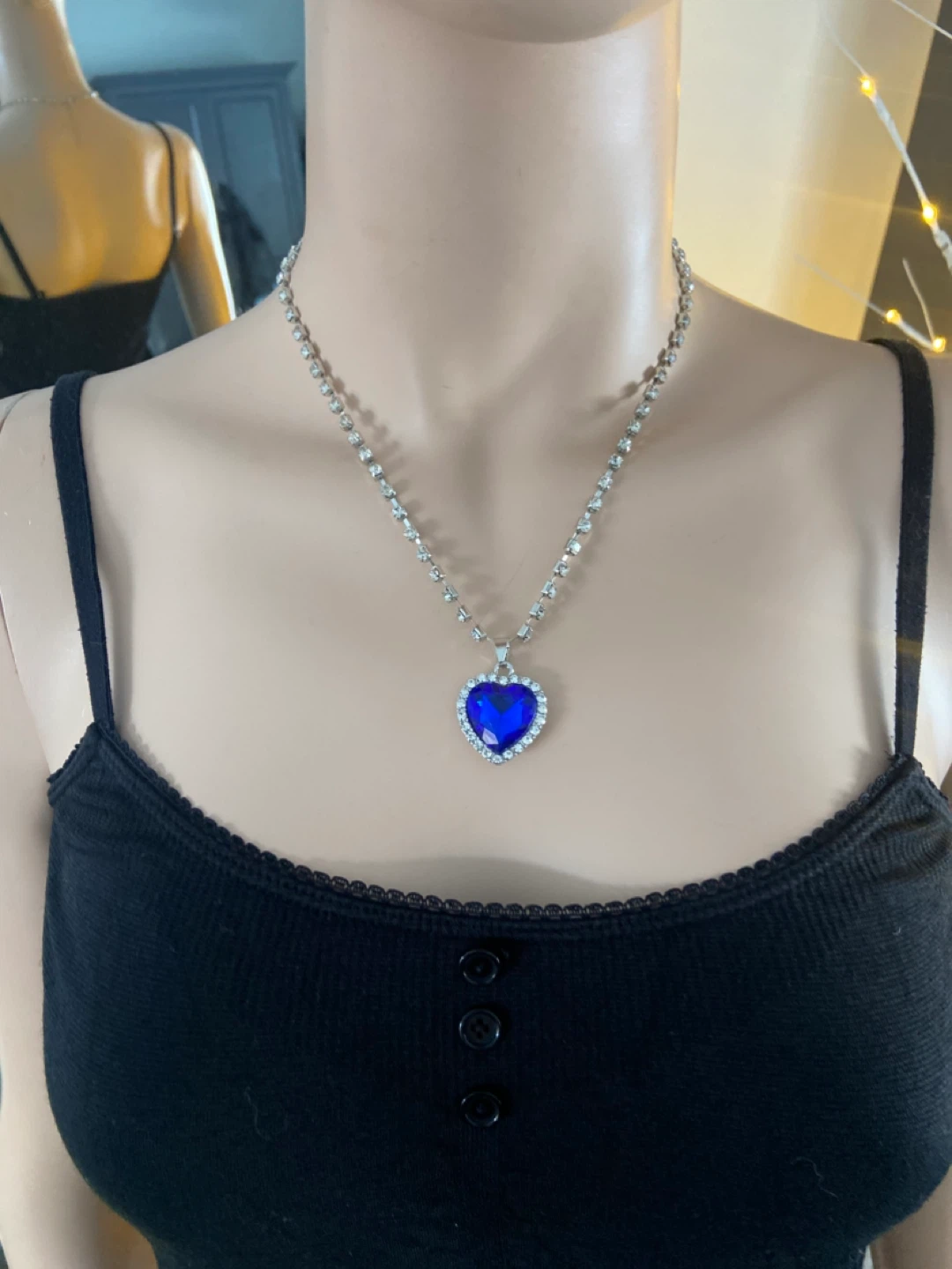 NEW: Heart of the Ocean Blue Heart Pendant Necklace - photo 3
