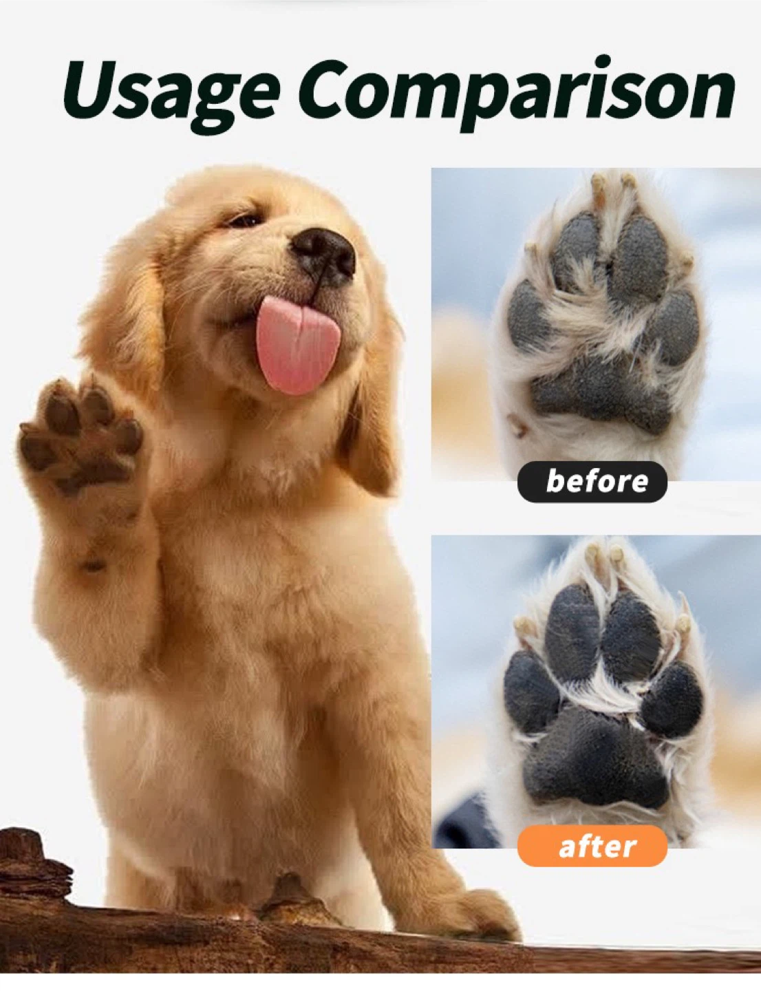 No-Rinse Pet Paw Cleaner Foam with Silicone Brush - 150ml - photo 2