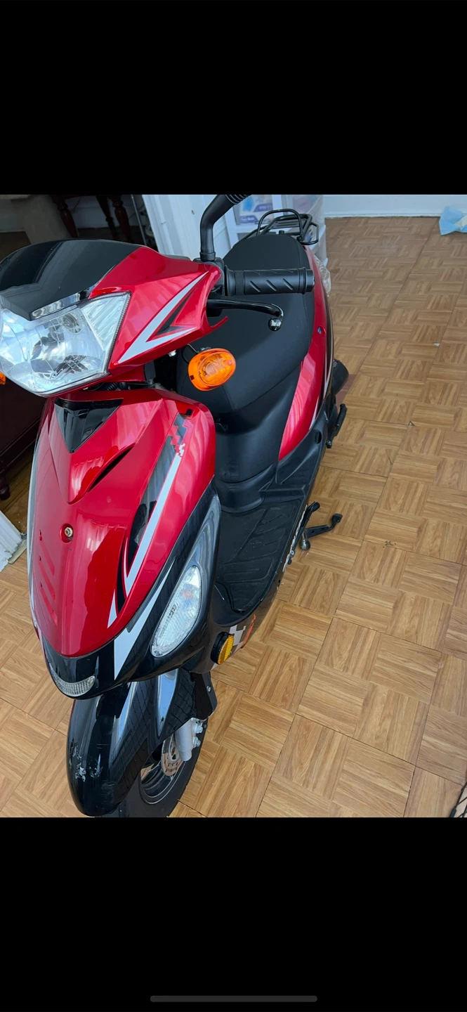 Red and Black Scooter