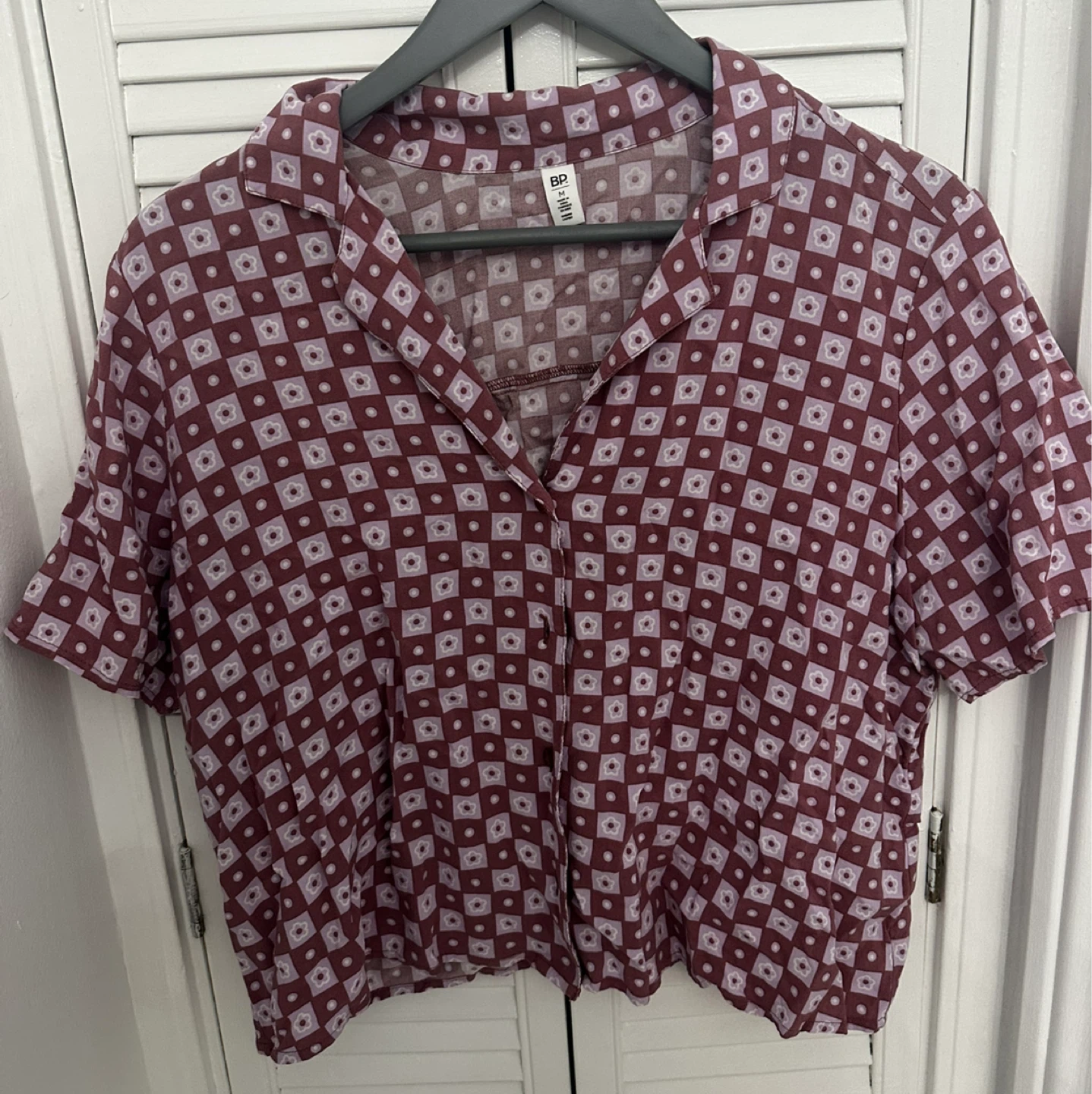 BP. Women's Short Sleeve Button-Up Shirt