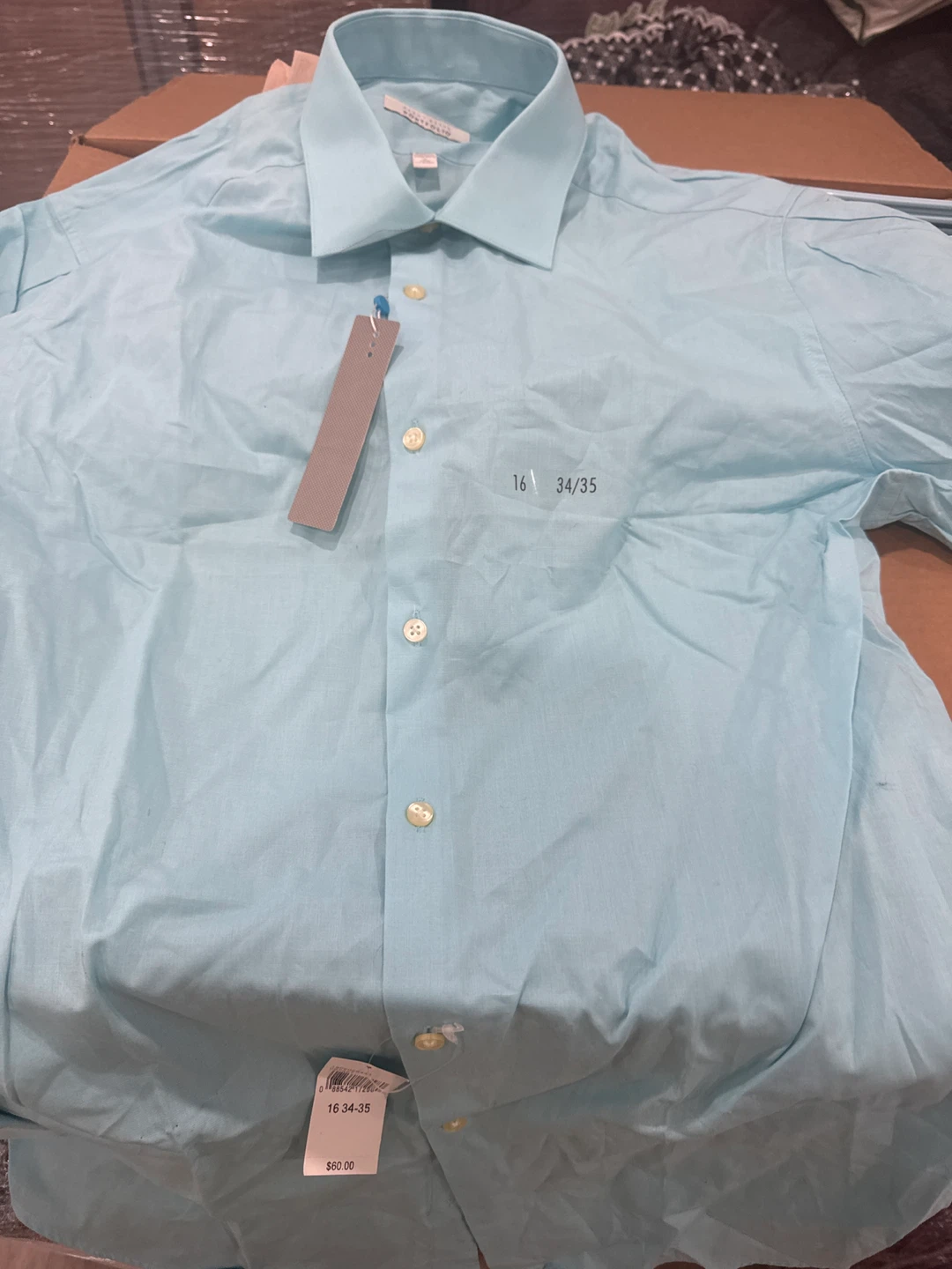 Perry Ellis Portfolio shirt light blue - photo 2