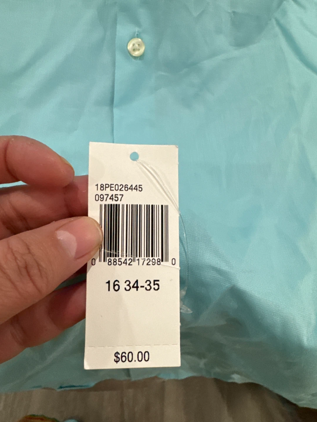 Perry Ellis Portfolio shirt light blue - photo 4