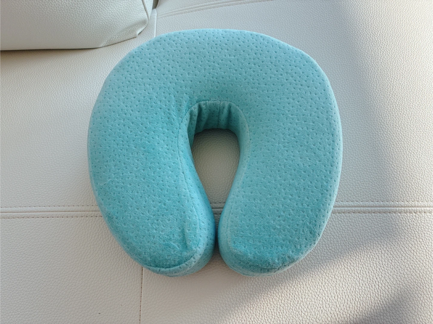 Aqua Blue Neck Pillow-27x28cm
