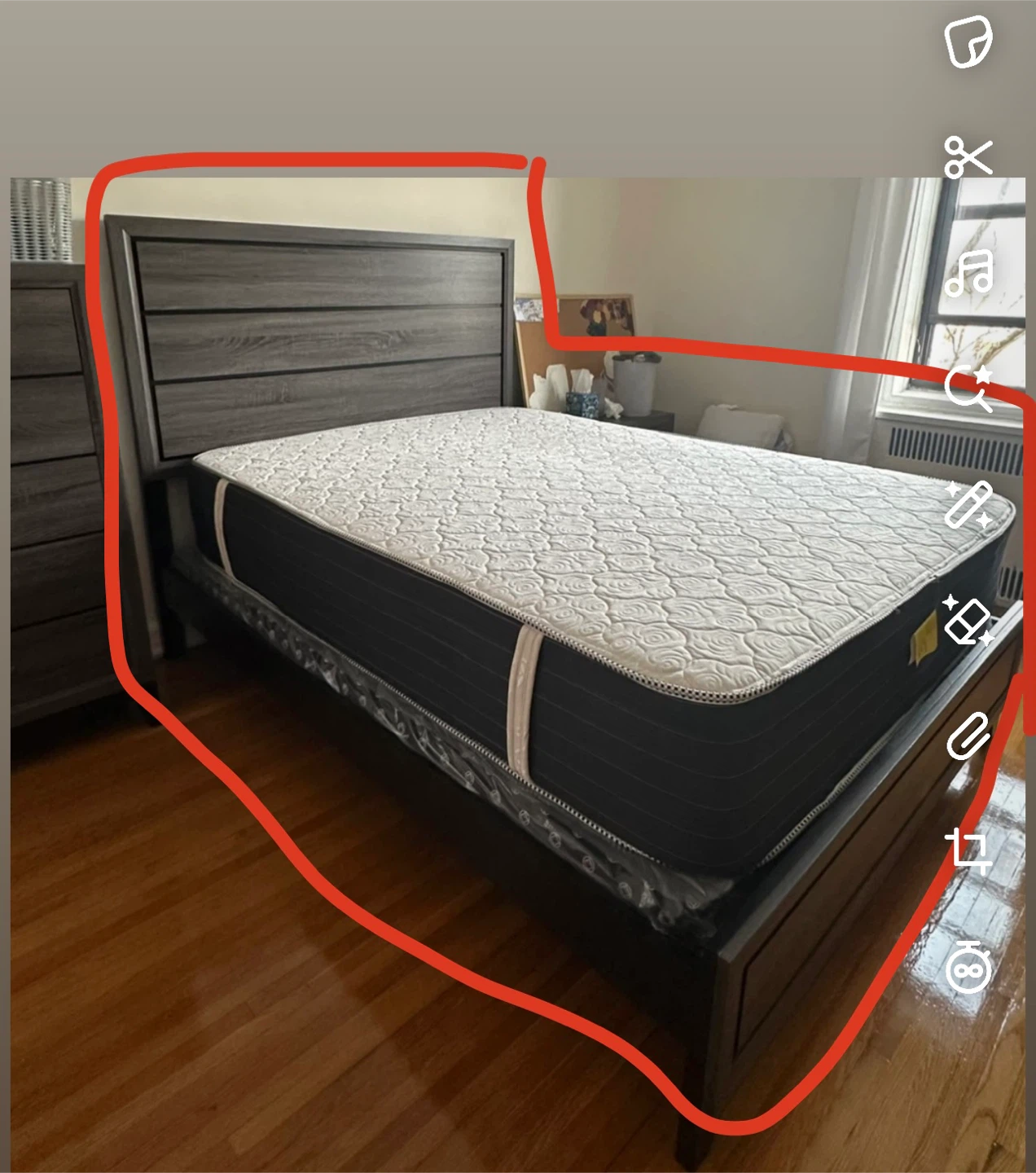 Queen Size Mattress plus Bed Frame plus springs!