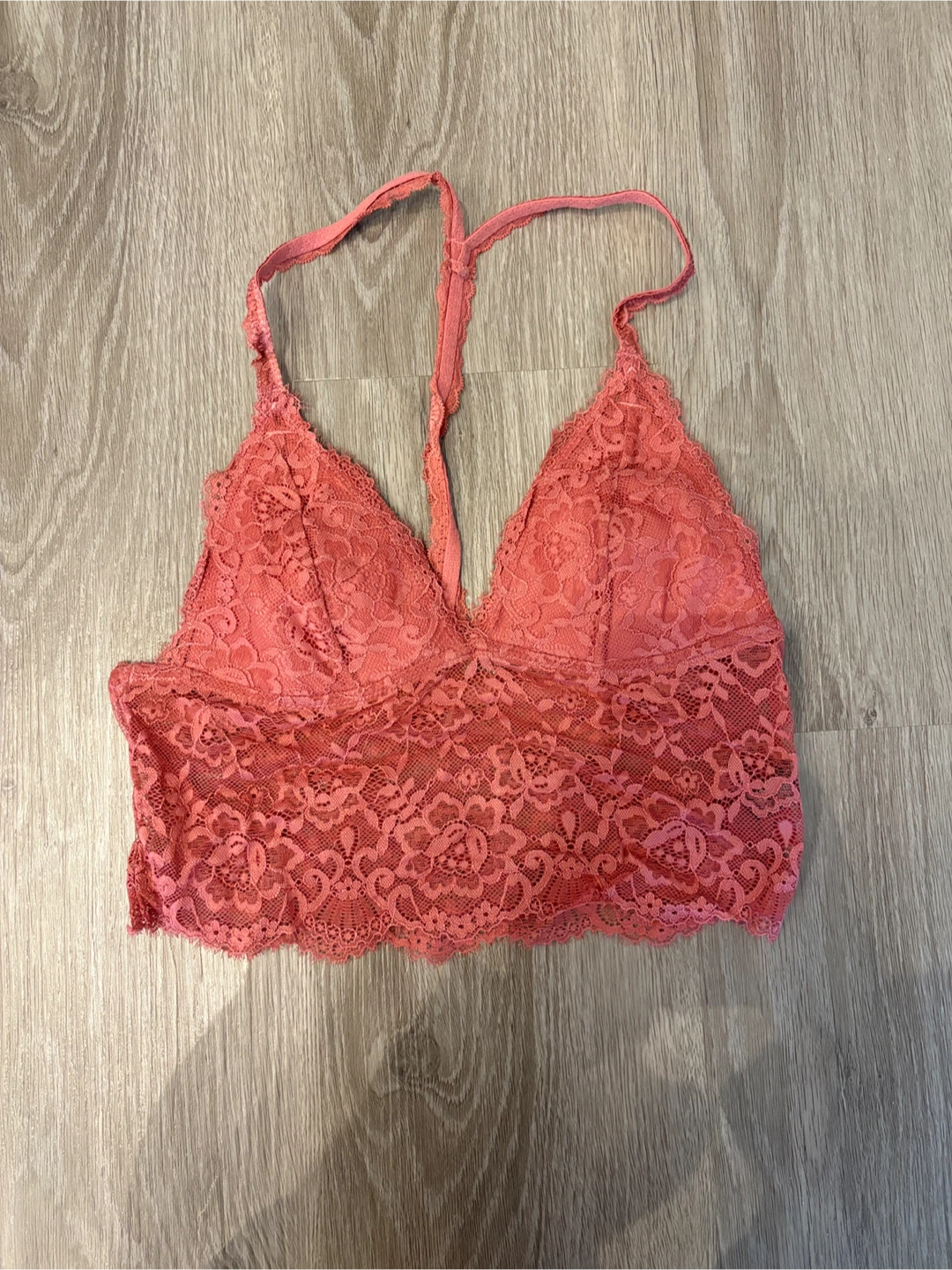 Dynamite Pink Lace Bralette/Crop Top