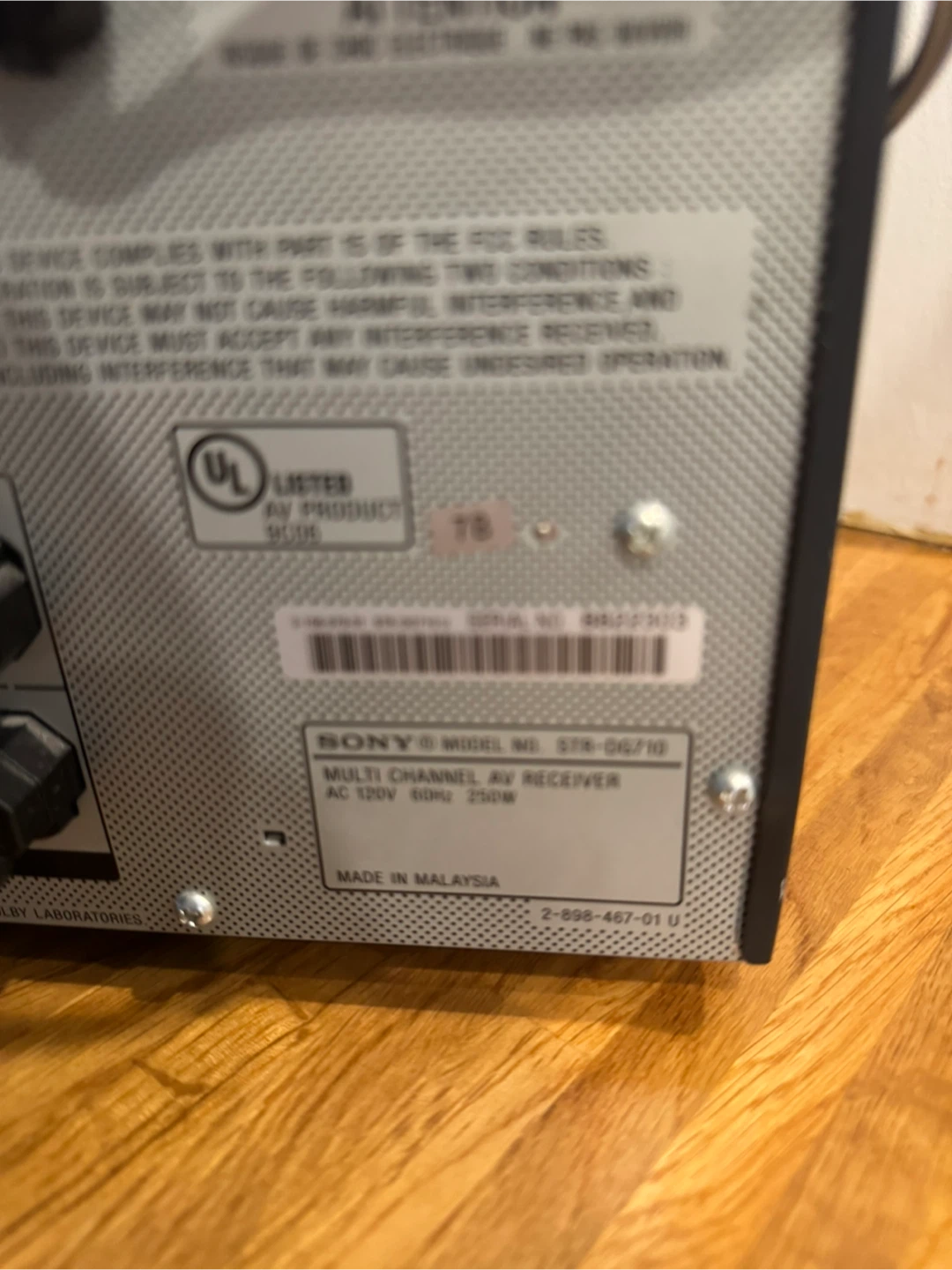 Sony STR-DG710 Multi Channel AV Receiver - photo 5