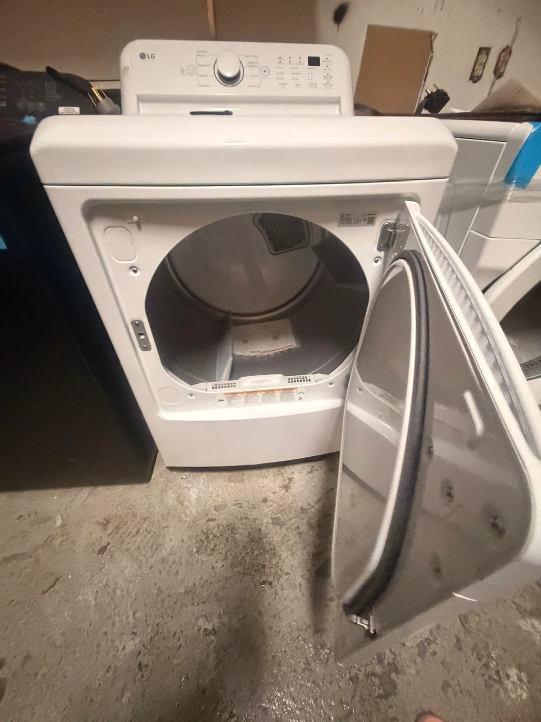 LG White Electric Dryer - photo 2