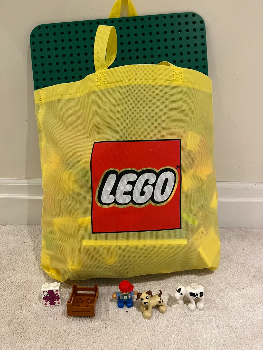 LEGO DUPLO Storage Bag with Farm Animals and Figures