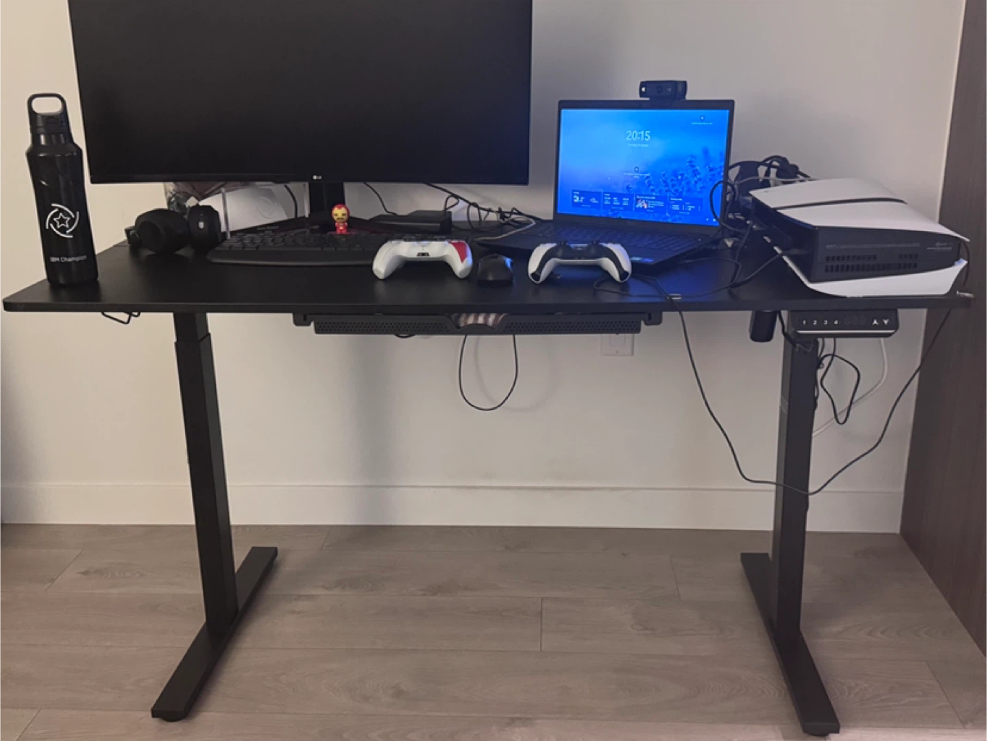 Black Standing Desk with Adjustable Height