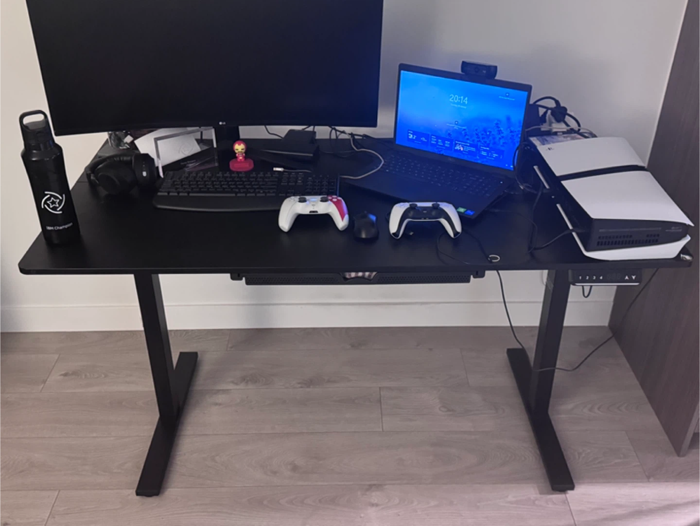 Black Standing Desk with Adjustable Height - photo 2