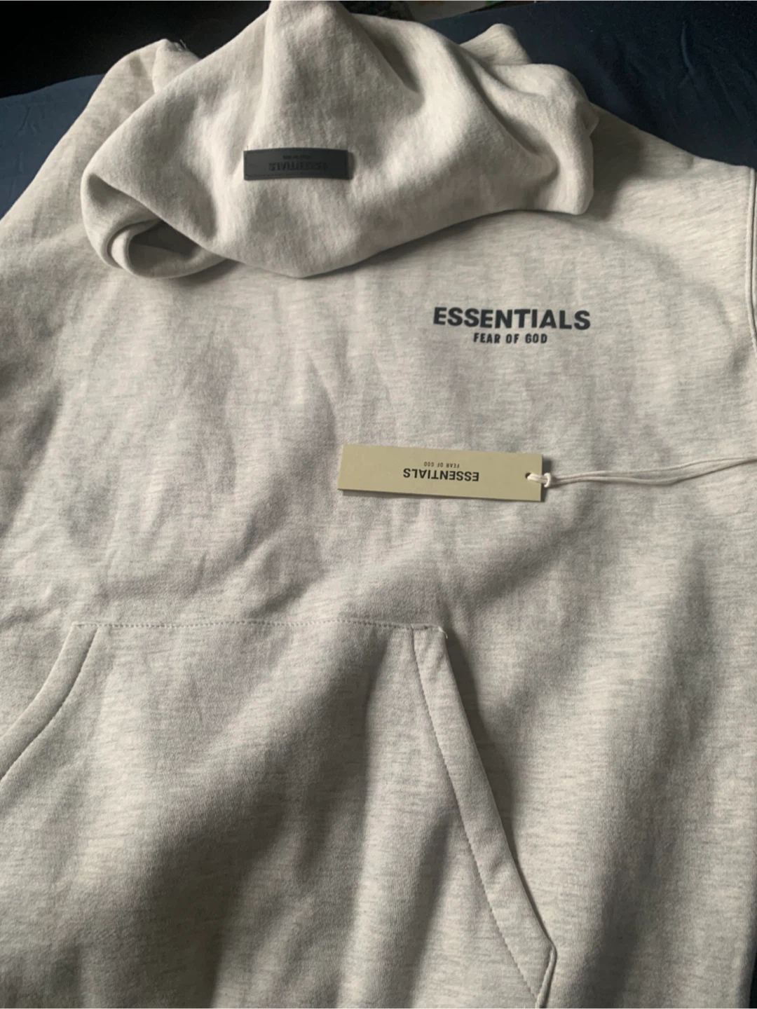 ESSENTIALS Fear of God Hoodie light oat - photo 5