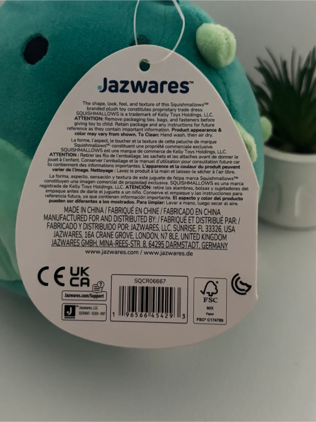 Jazwares Squishmallows Wasabi Plush Toy - photo 5