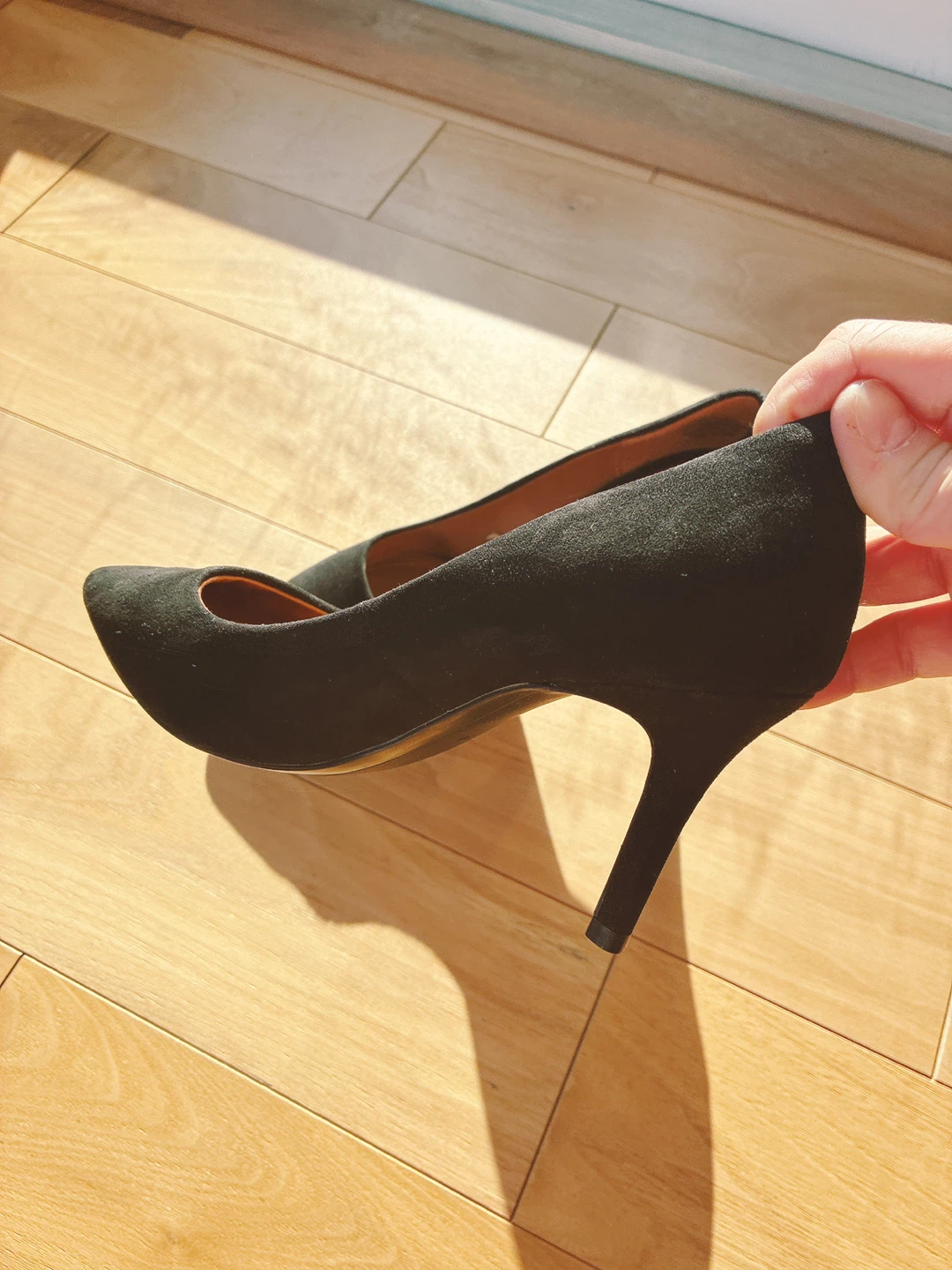 Black Suede Stiletto Heels - photo 3