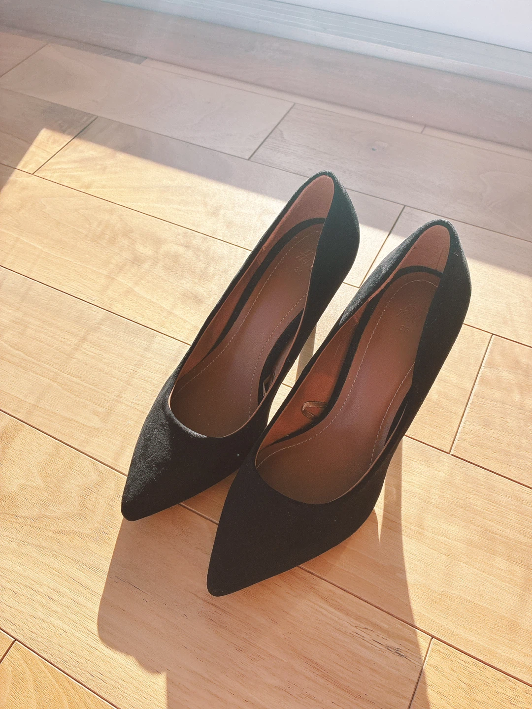 Black Suede Stiletto Heels - photo 4