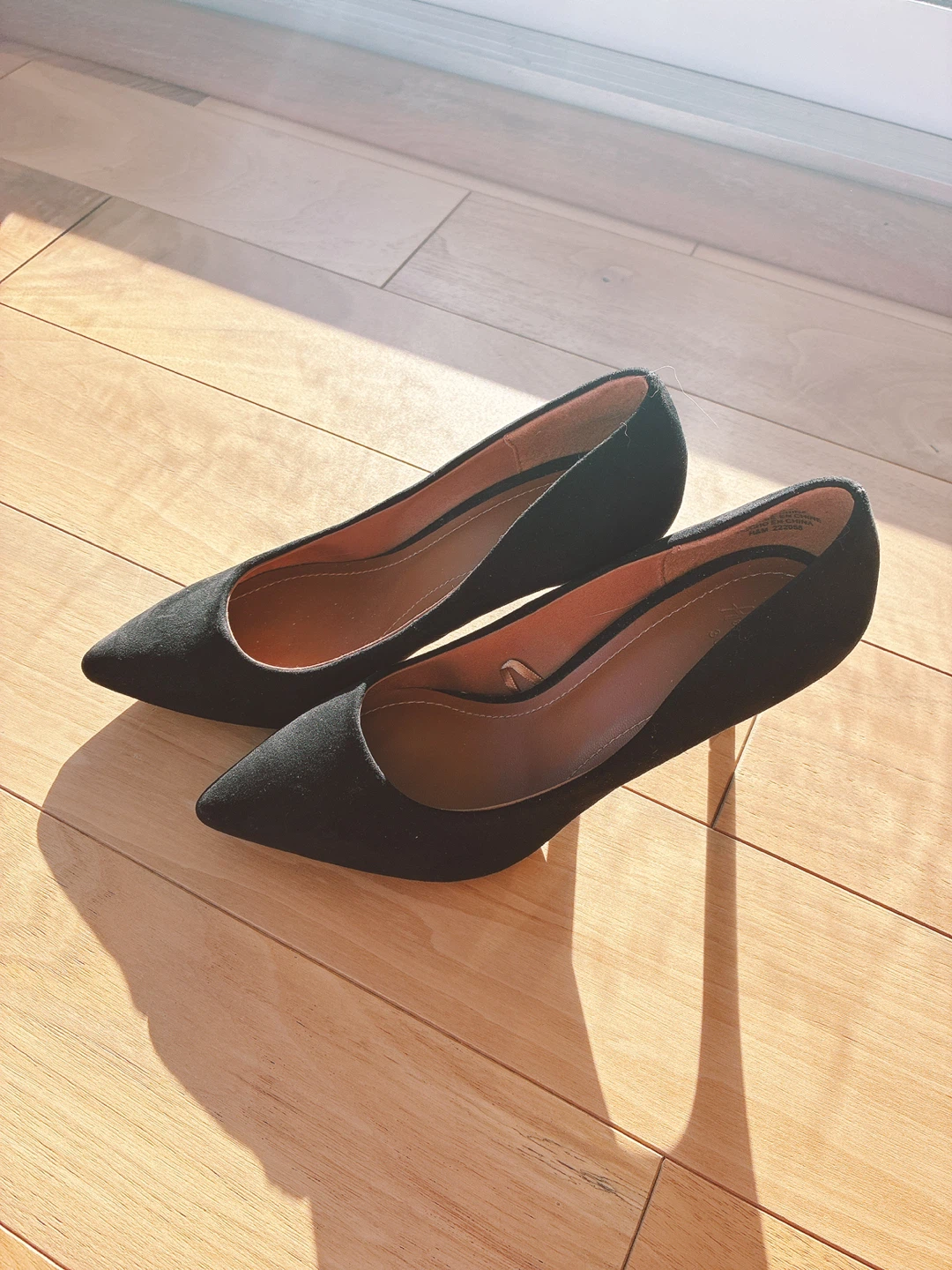 Black Suede Stiletto Heels