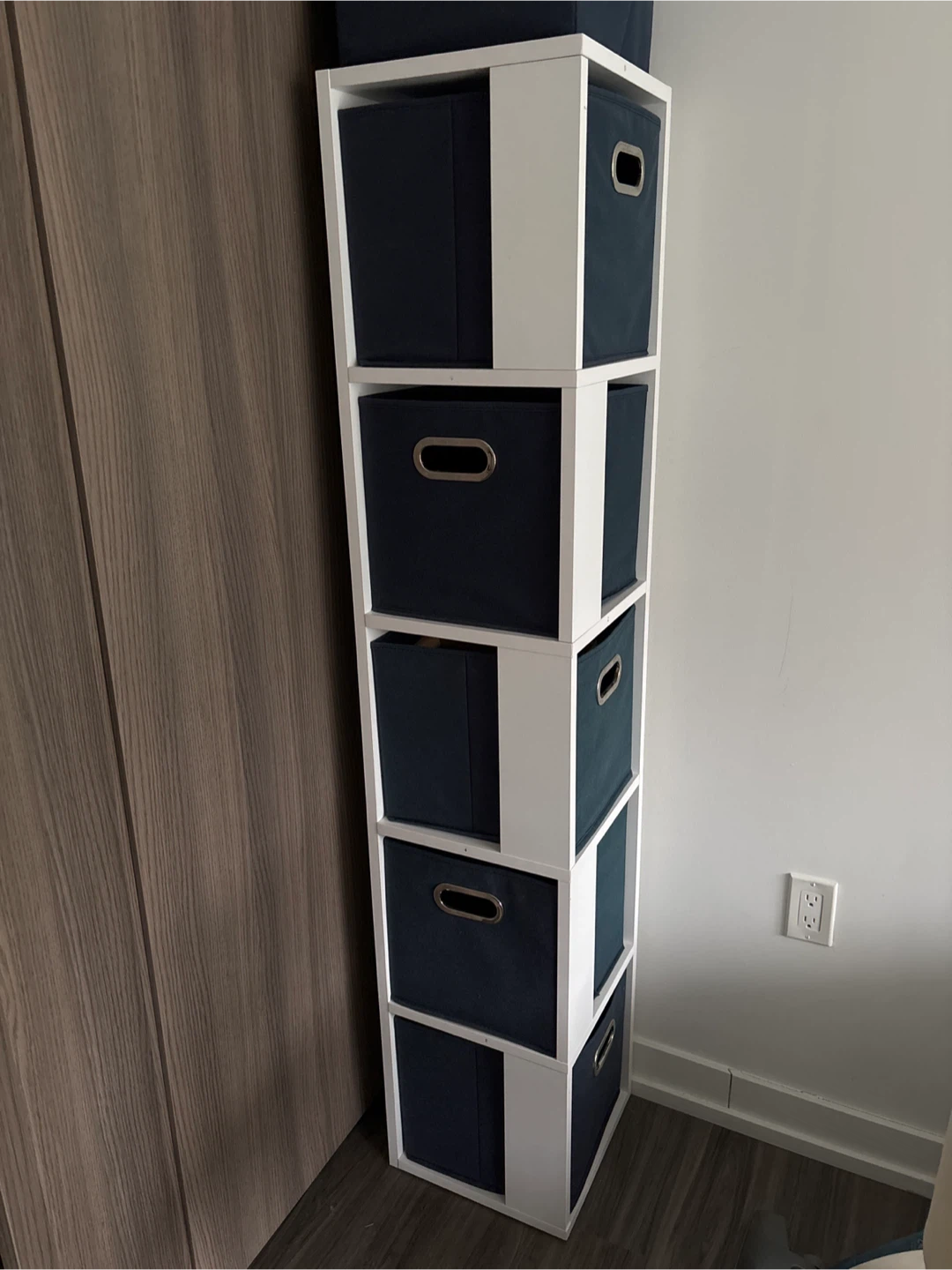Cube Storage Unit with Fabric Bins