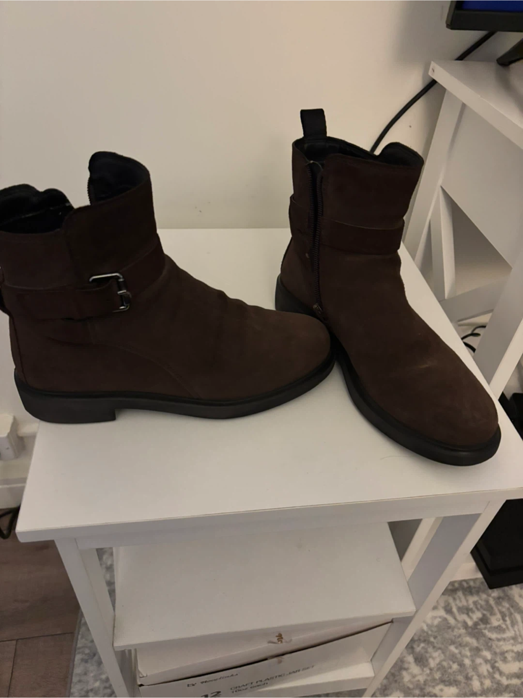 Brown Suede Ankle Boots