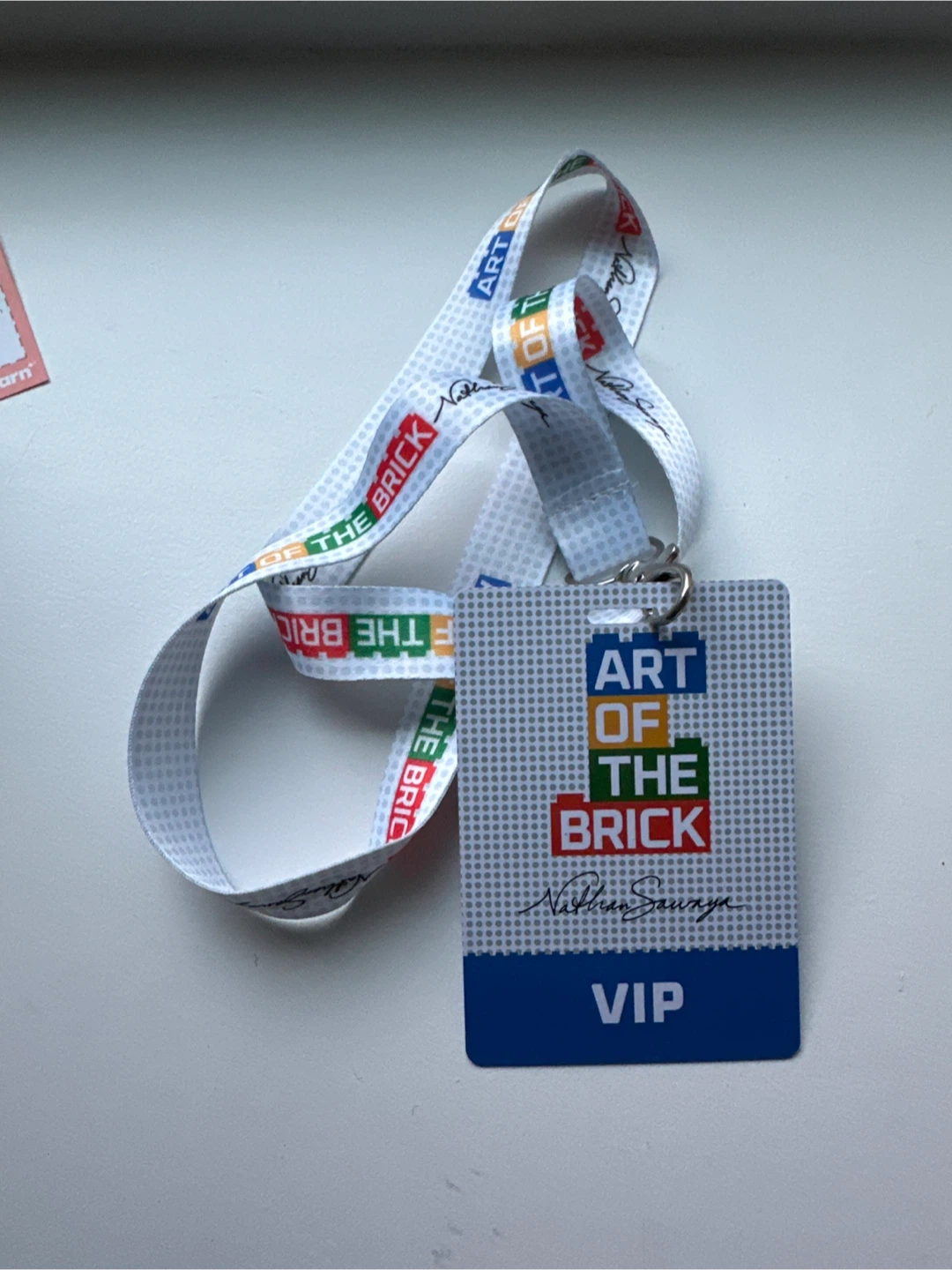 Art of the Brick lanyard