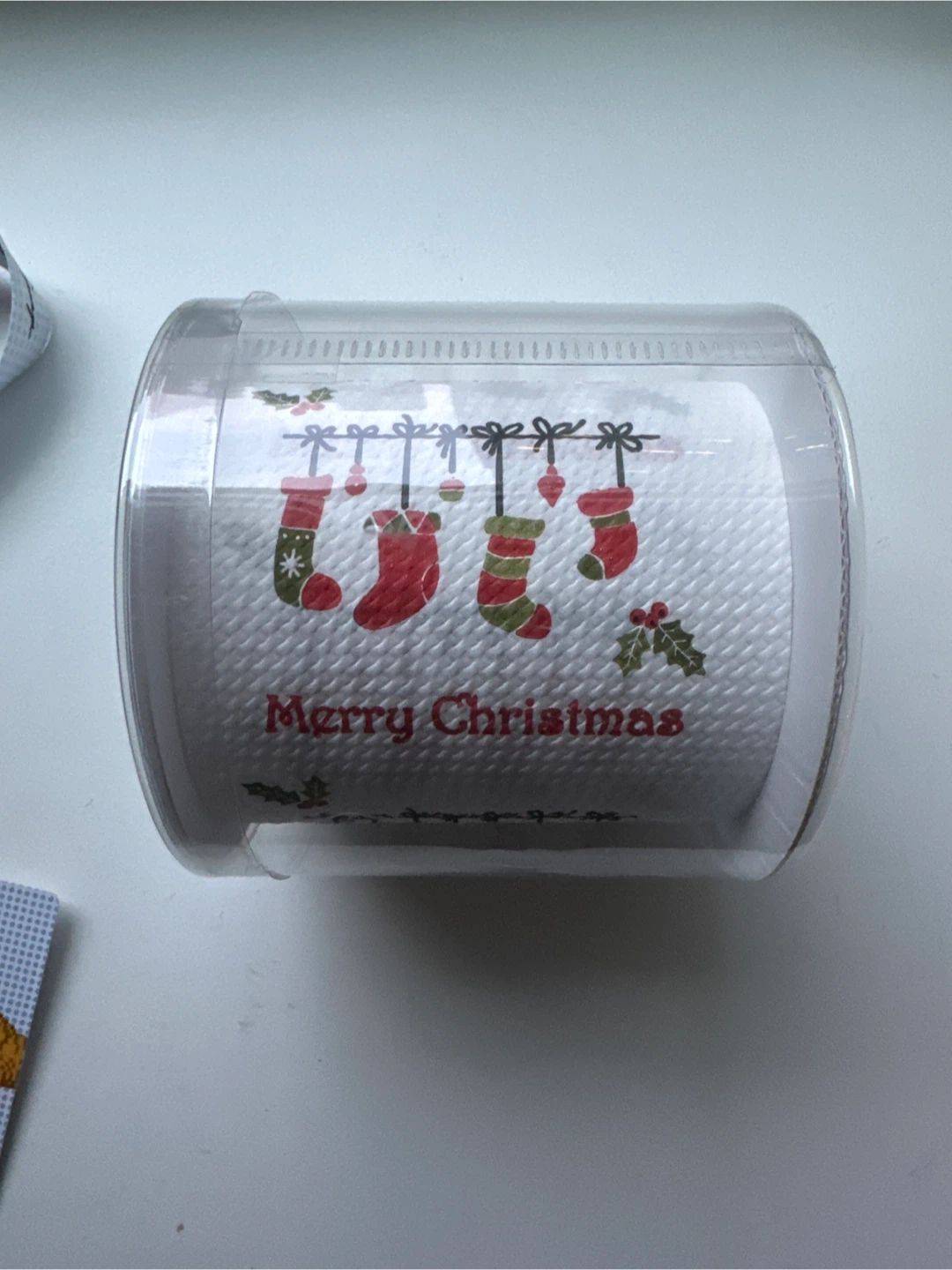 Christmas themed toilet paper