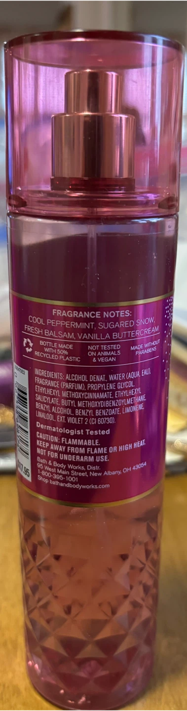 Bath & Body Works Twisted Pepper Mint Fine Fragrance Mist 8 oz - photo 2