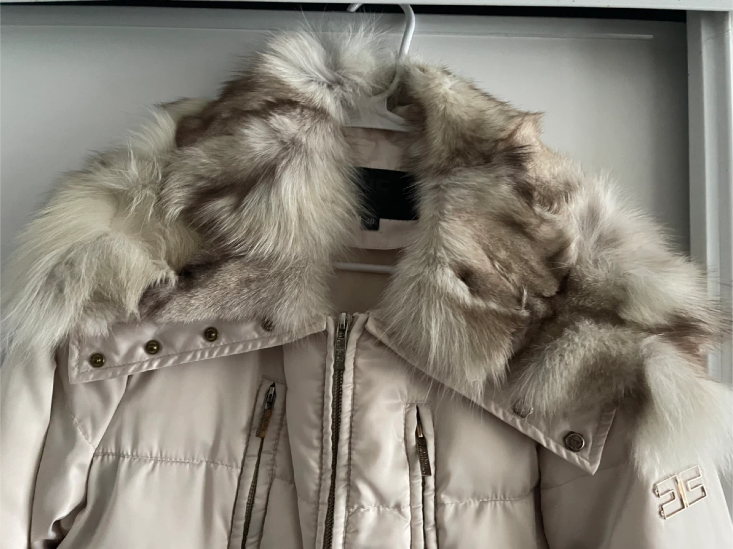 Elisabetta Franchi Luxury Down Coat with Fur - photo 2