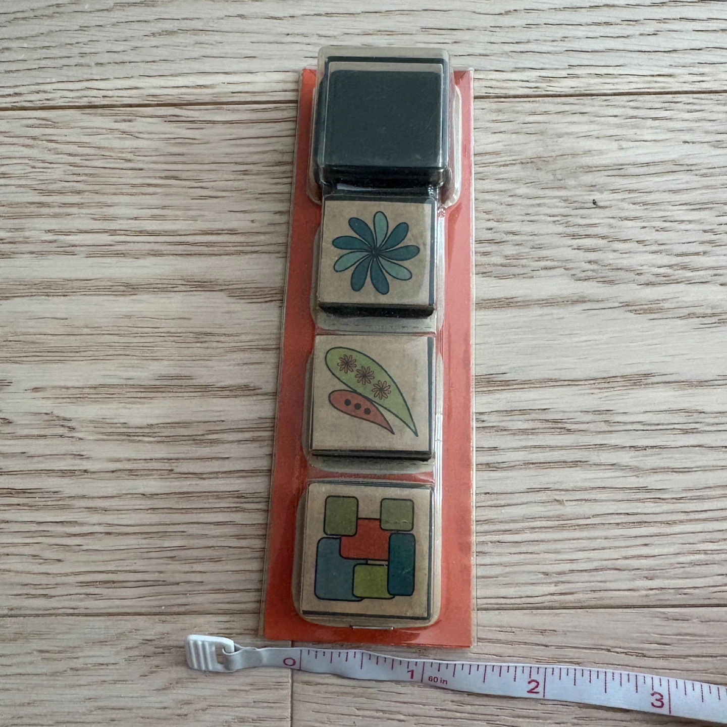 Decorative Abstract Stamp Set with Ink Pad - New