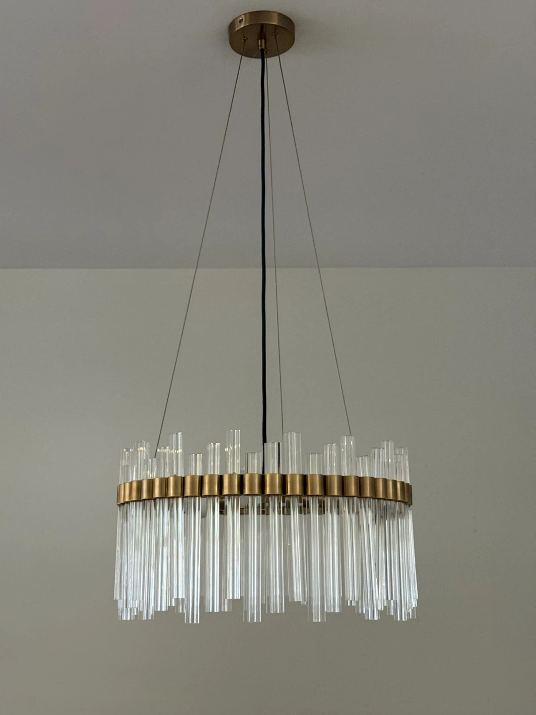 CB2 Orion Glass Crystal Chandelier
