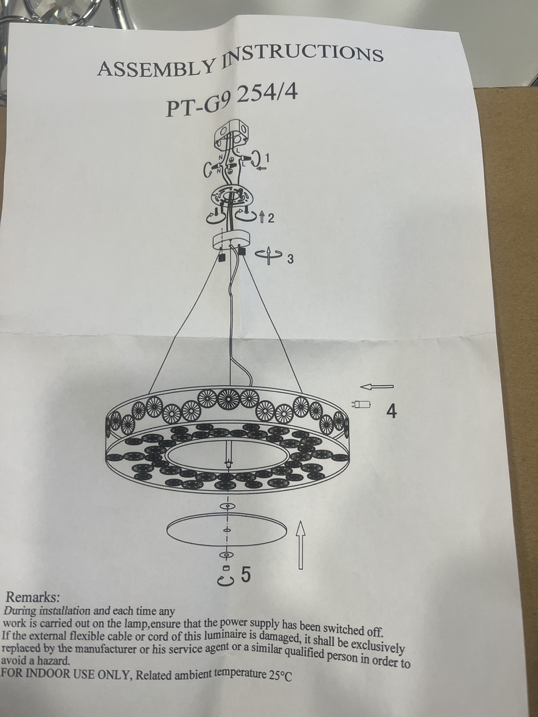Crystal Chandelier Light Fixture - photo 5