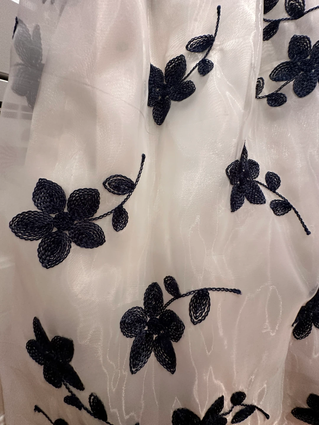 Girls Dress Size 10 Navy Flower Applique - photo 3