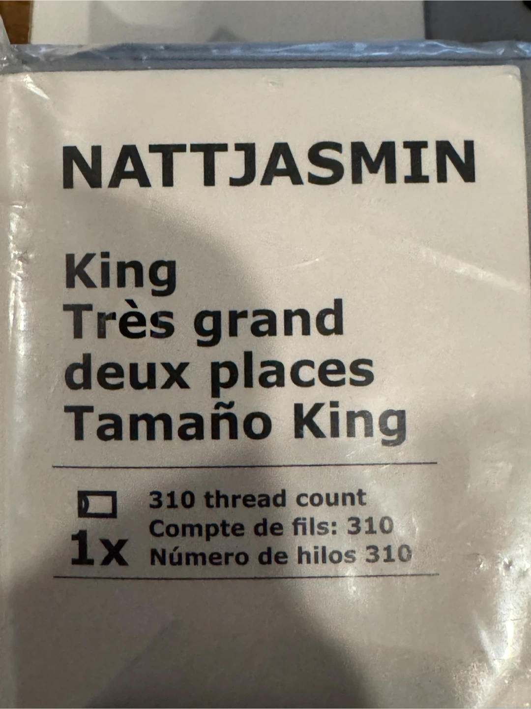 4 IKEA NATJASMIN King Pillowcase - 310 Thread Count - photo 2