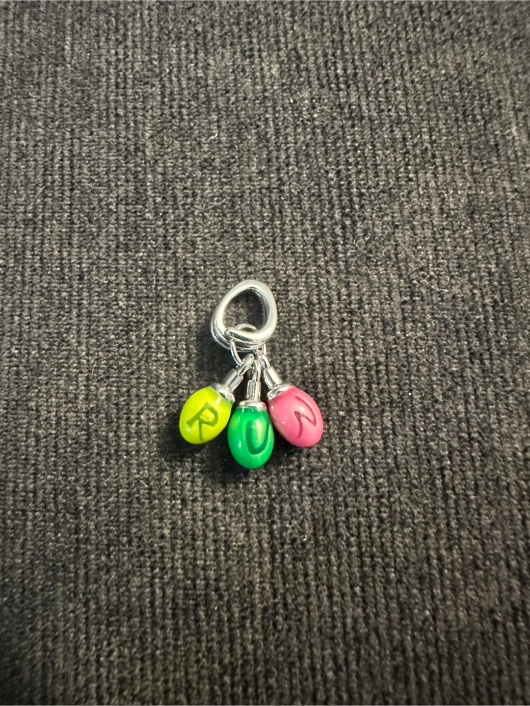 Stranger things - Light Bulbs “RUN” Charm (Not Pandora)