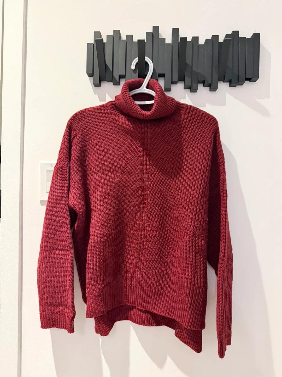 Burgundy Turtleneck Sweater