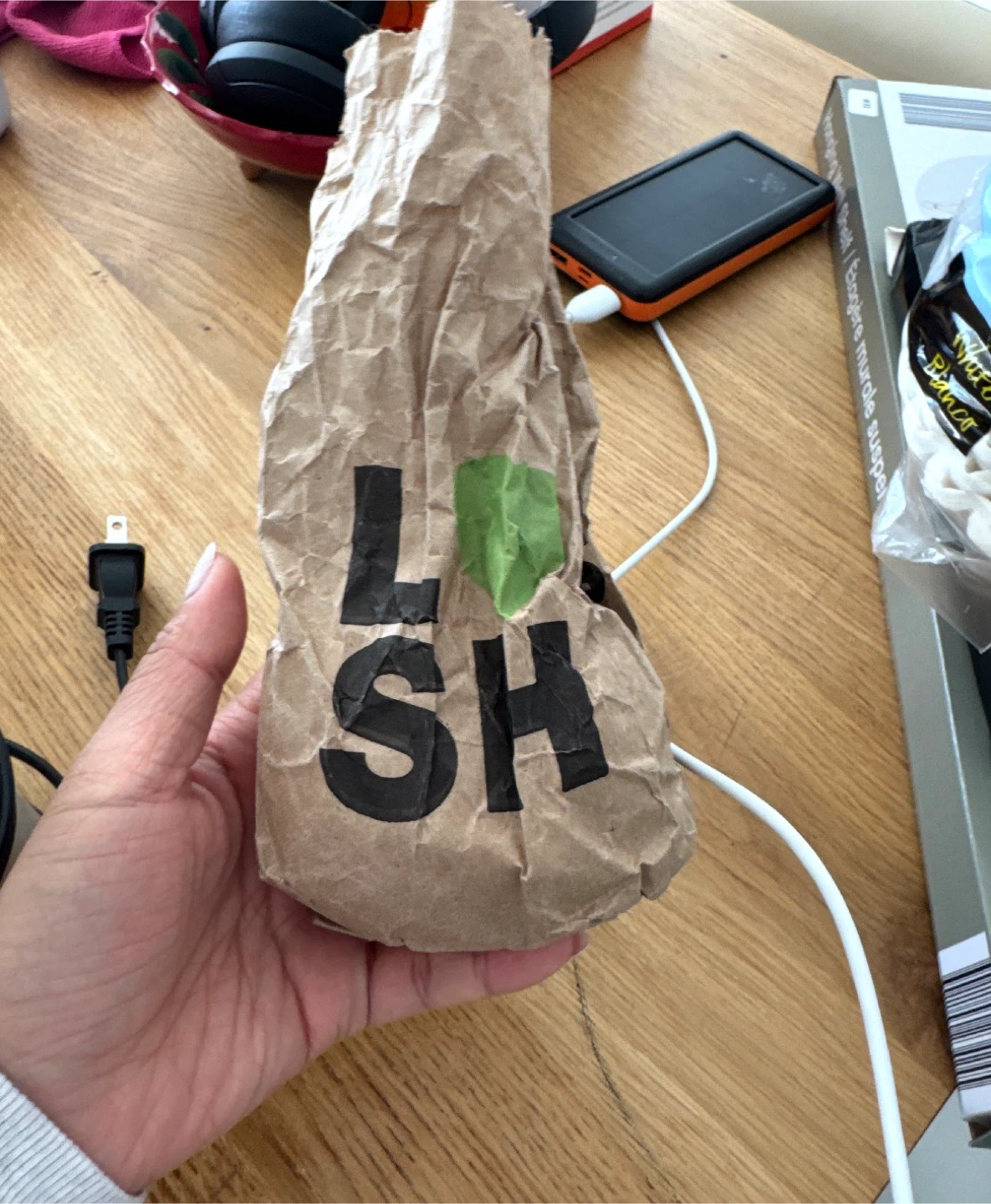 LUSH Pink Bath Bomb Bag